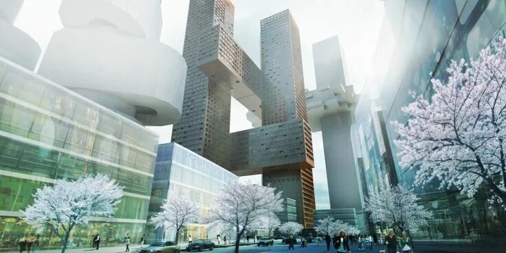 Здание хайба в сеуле фото Seoul Central Post Office Building (Post Tower) Seoul