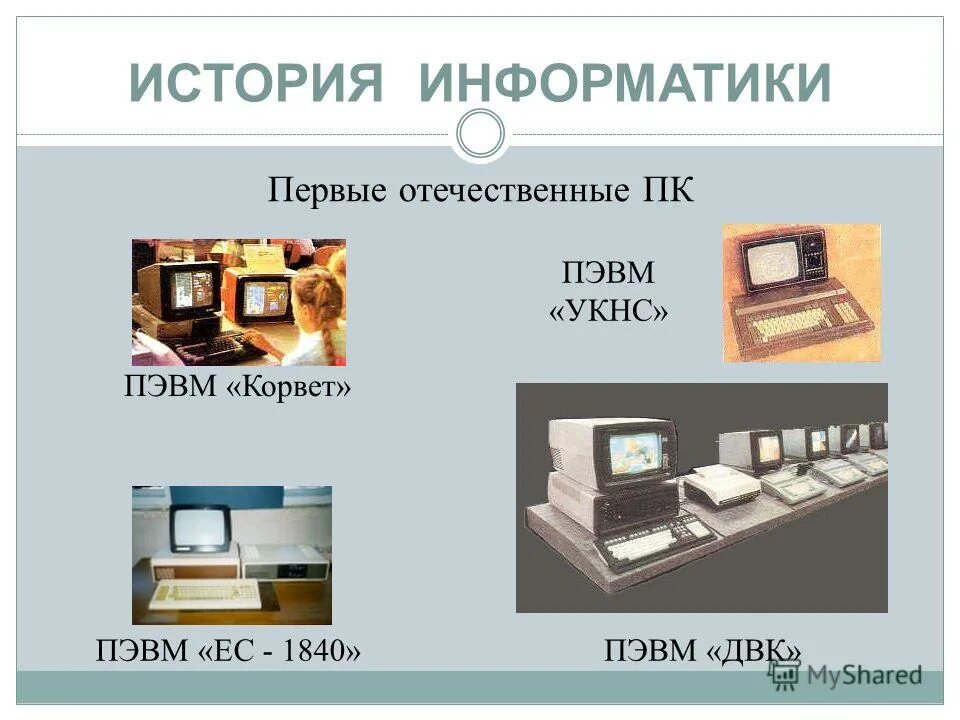 История информатики 9 класс