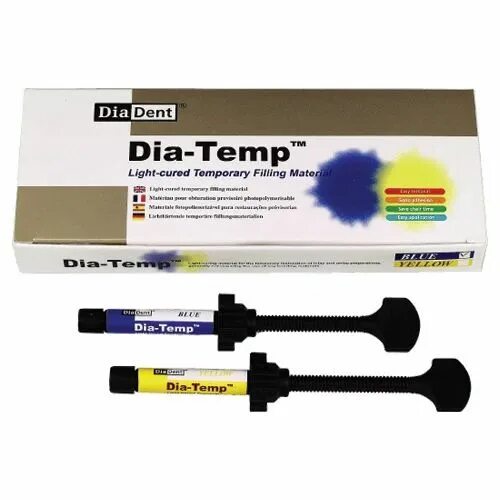 Dia temp. Spacer светоотверждаемый материал для временного пломбирования. ah temp. аш темп в стоматологии.