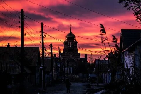 Закат в астрахани
