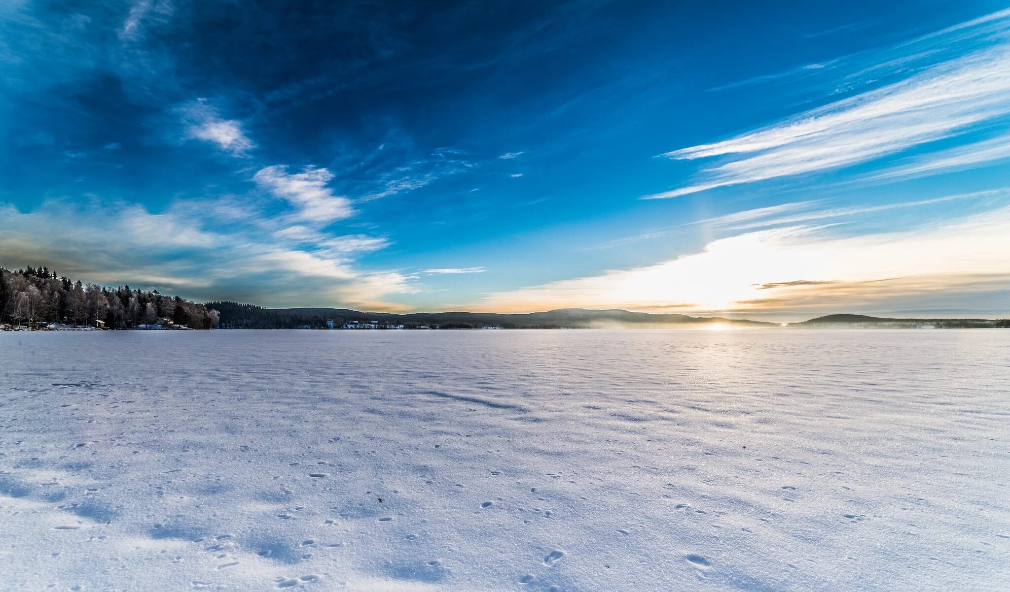 Snow sky