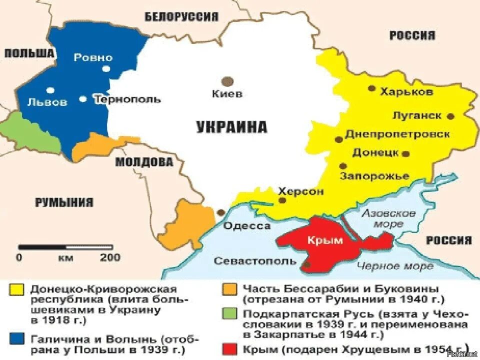 Территории белоруссии в составе украины