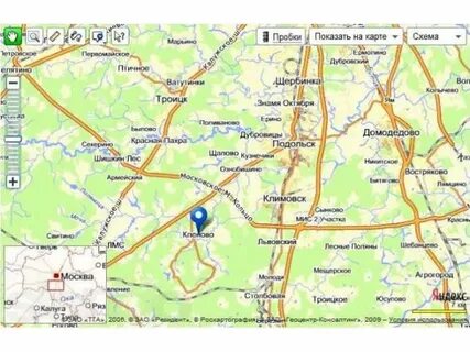 Вороново на карте московской