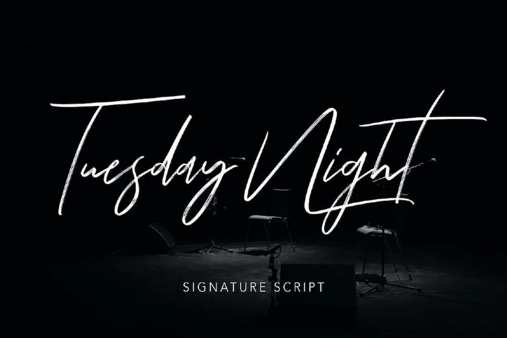 Шрифт ночь. Ночной шрифт. Tuesday Night шрифт. Подписной шрифт. Night script