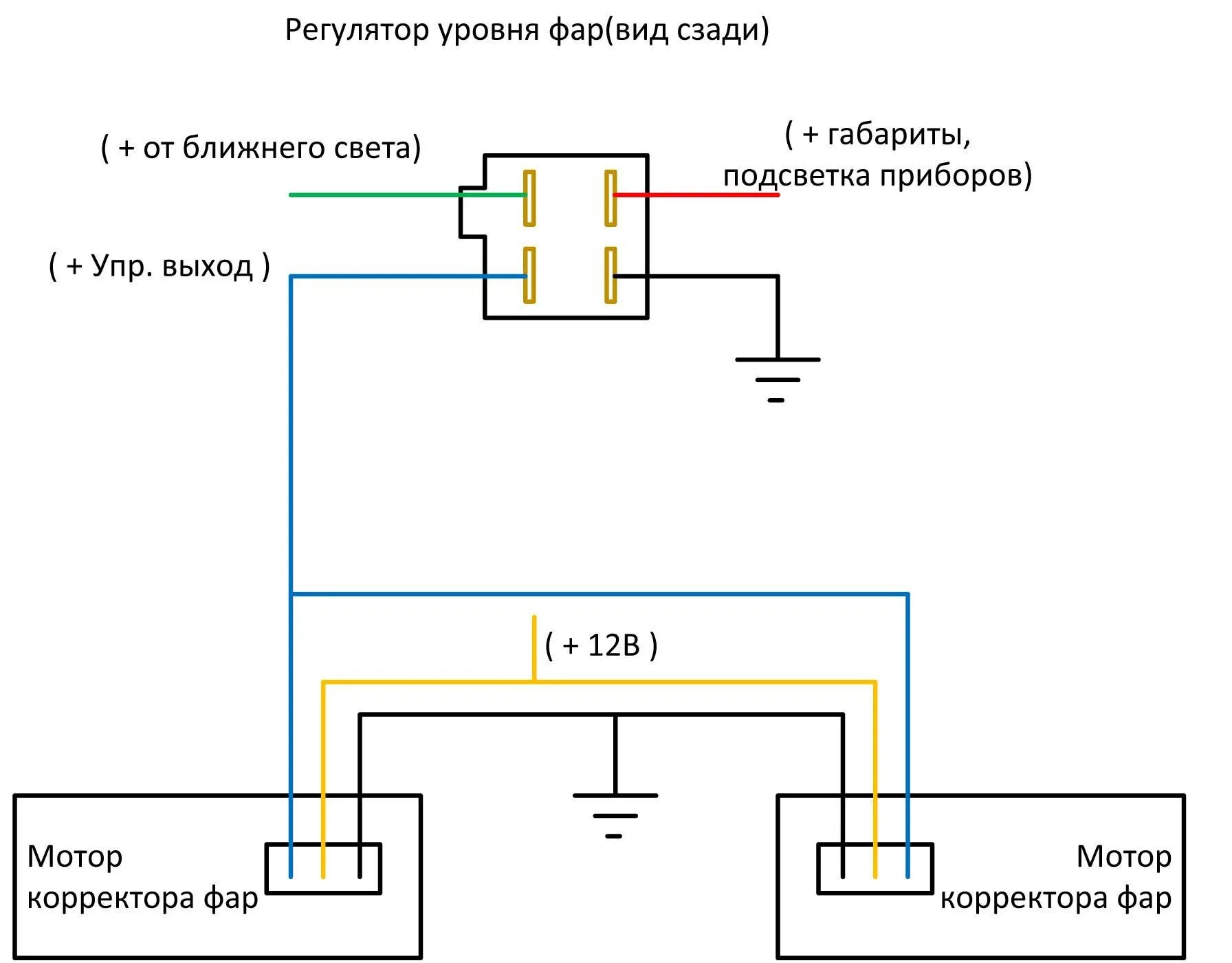 Распиновка корректора фар прадо 150. Электрическая схема корректора фар. Распиновка корректора фар. Схема подключения корректора фар гольф 4. Разъем на корректор фар toyota.