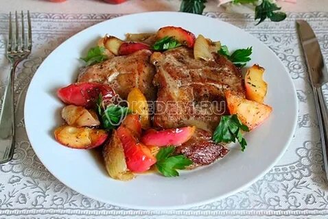 Мясо с яблоками геншин