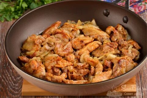 Жареная курица кусочками рецепт