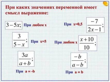 Определите при каком значении икс значение выражения