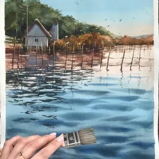 Как нарисовать отражение в воде