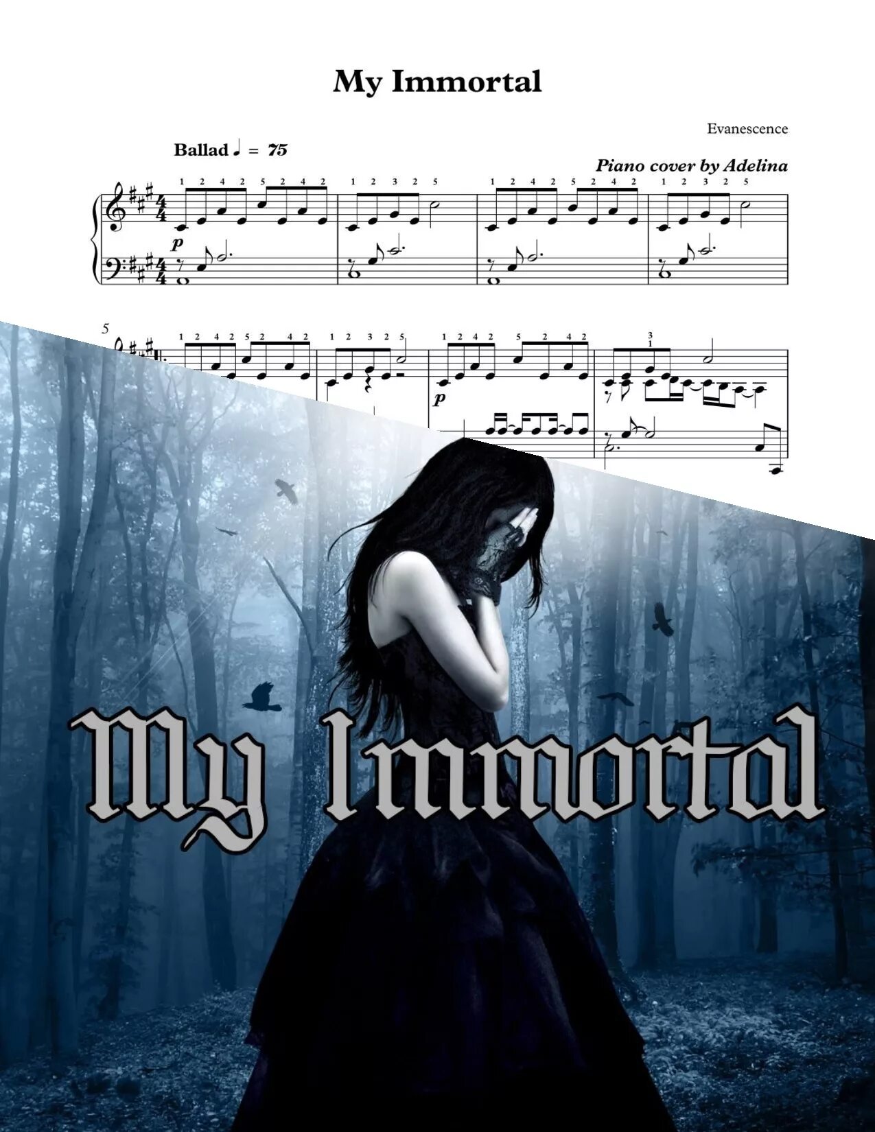 Песня my immortal. Эми ли my Immortal. Evanescence Immortal. Группа Evanescence my Immortal. Immortal обложка.