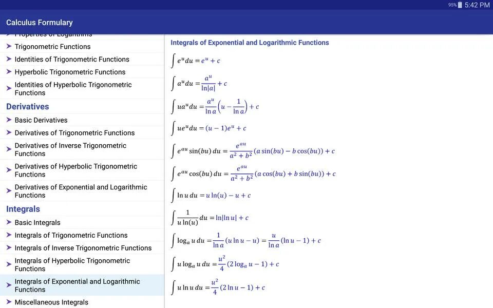 Калькулятор с формулами офлайн. Derivative Formulas Basic. Производная таблица интегралов. Calculus перевод. Калькулятор интегралов функций