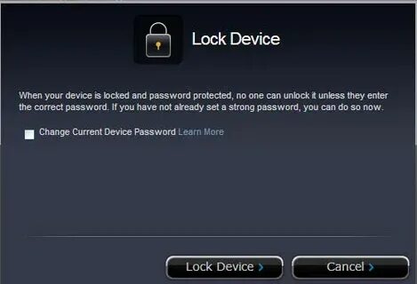 Your device password