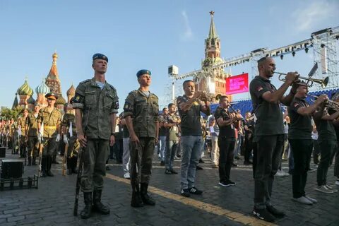 Спасская башня репетиция