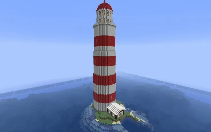 Красивое оформление маяка майнкрафт Minecraft Timelapse Lighthouse Build YVG YouTube