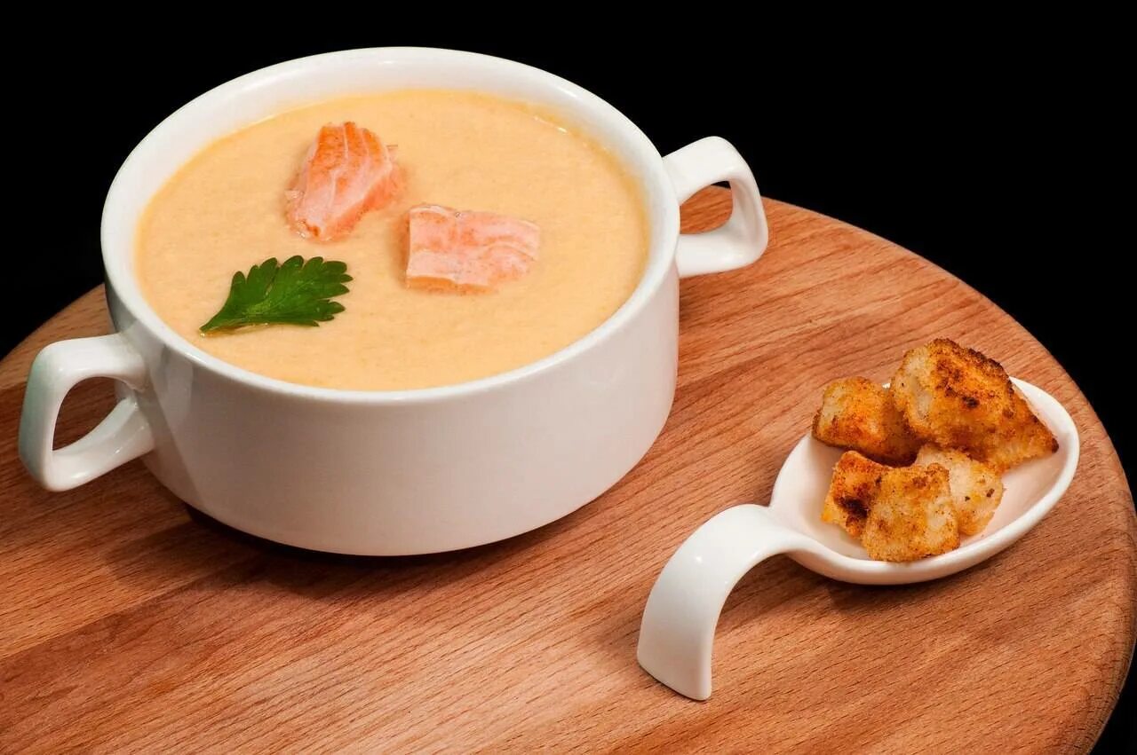 Крем суп из картофеля и сливок