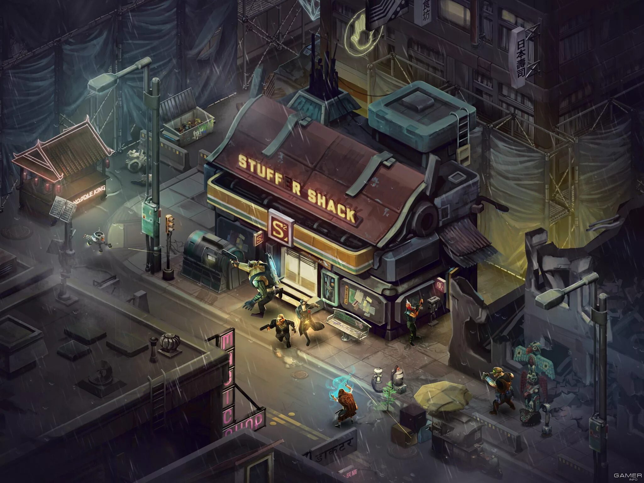 Города в компьютерных играх. Игра Shadowrun Returns. Shadowrun Returns Деккер. Shadowrun Returns кибердека. Shadowrun Returns арт.