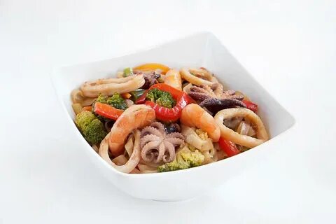 Вок с морепродуктами