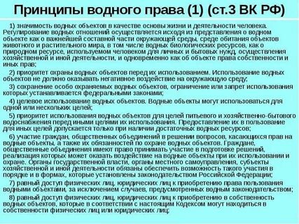 Использование водных объектов