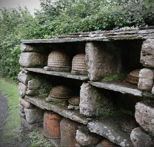 Stone shelter. Stone Shelves.