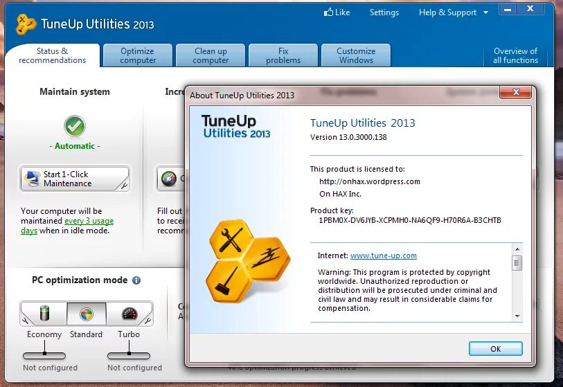 Utility key