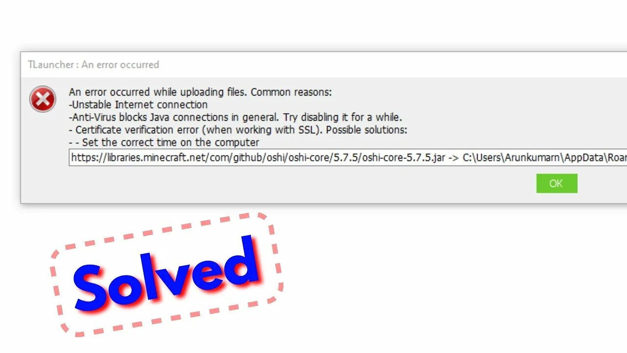 Ошибка an Error occurred. Fix Minecraft TLAUNCHER an Error occurred while uploading files common reasons in Windows PC. TLAUNCHER. A java exception has occurred. A java error has occurred