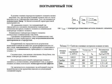 Пределы тока