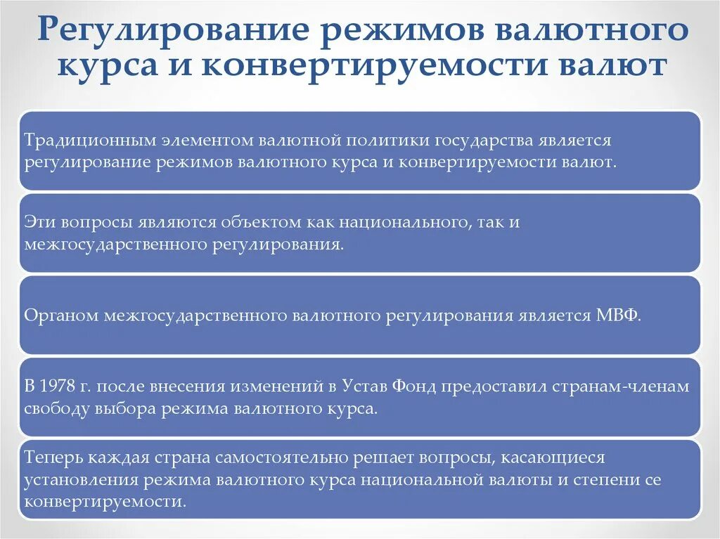 Валютное регулирование режим. Регламентация режимов валютных курсов. Регулирование режимов валютного курса и конвертируемости валют. Инструменты регулирования валютного курса. Режимы конвертируемости валюты.