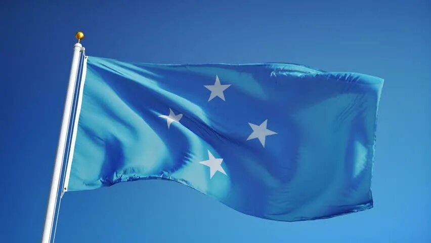 Флаг микронезии. Федеральные штаты Микронезии флаг. Соединённые штаты Микронезии флаг. Флаг Микронезии флаг Микронезии.
