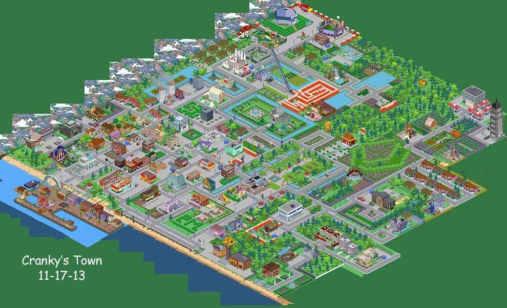 Спрингфилд симпсоны карта города. Карта Спрингфилда симпсоны tapped out. Спрингфилд симпсоны игра расстановка. Карта Спрингфилда для игры.