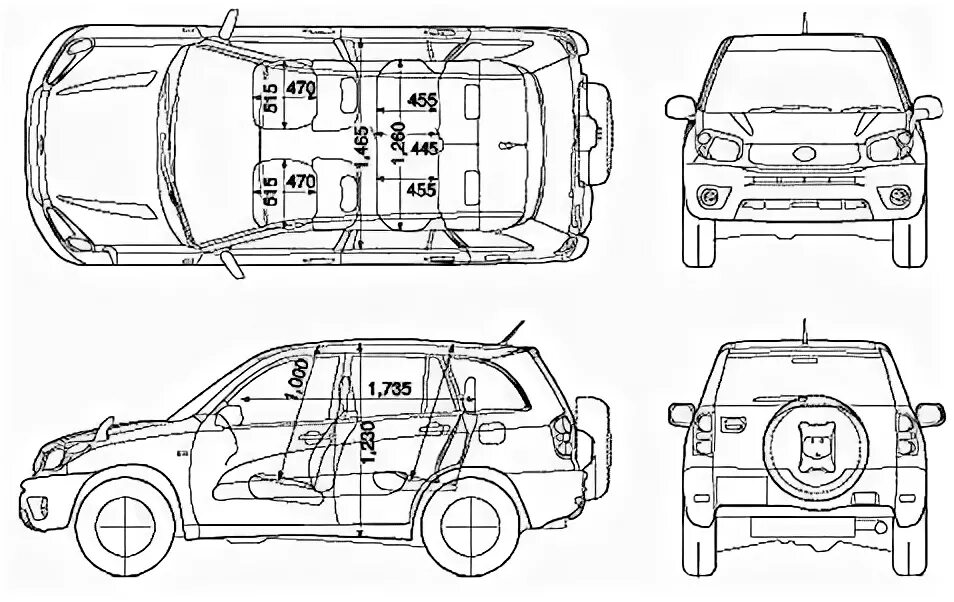 Тойота рав 4 чертеж. Toyota rav4 габариты. Габариты Тойота рав 4 2004. Тойота рав 4 габариты.