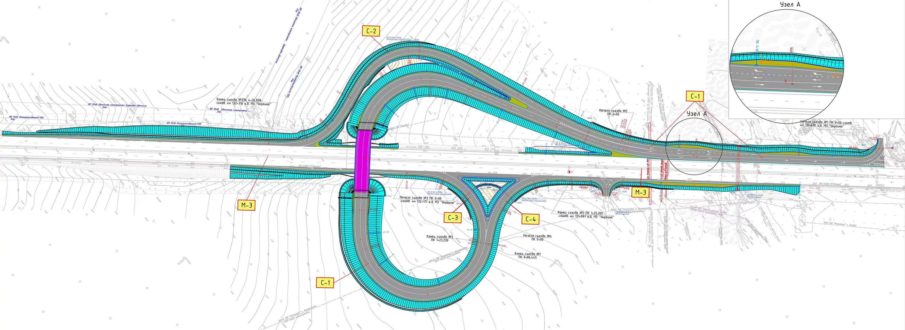 Развязка м3 Калуга схема. М17 автодорога развязки схема. Реконструкция м3 Украина 65-124 км схема. Развязка верх Тула новая. Реконструкция м 3