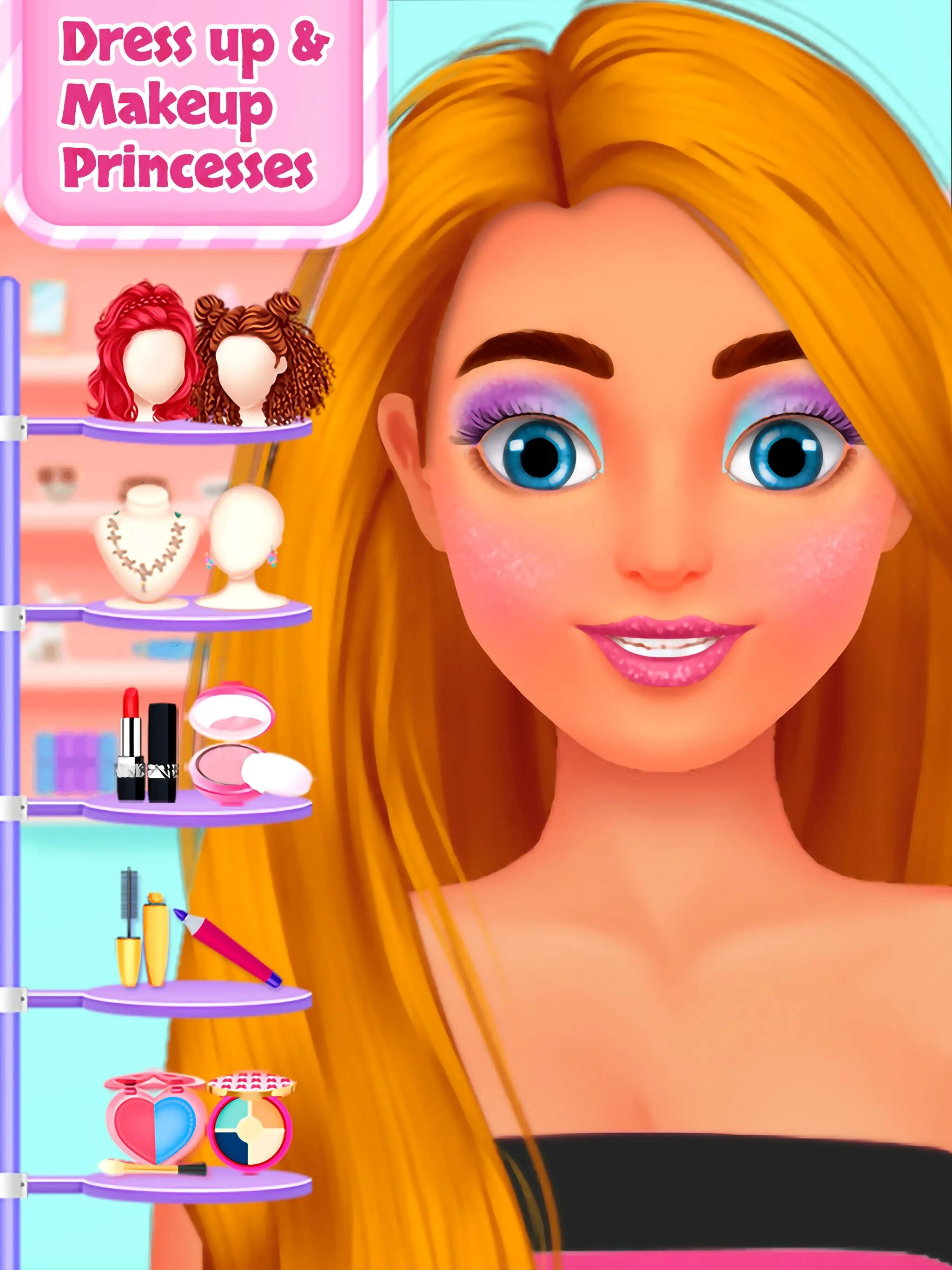 Играть для девочек макияж одевалки прически Girl Dress Up Games Offline Google Play дүкеніндегі қолданбалар