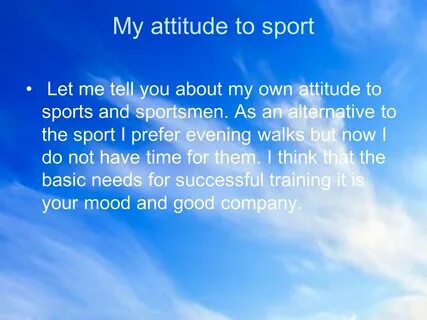 What your attitude to holidays is