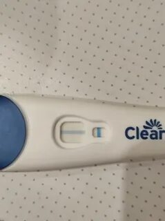 На тесте clearblue