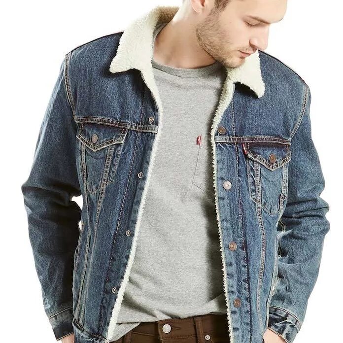 Купить мужскую утепленную джинсовую. Levi's Sherpa Trucker Jacket мужская. Levis Sherpa зимняя мужская. Куртка Левис шерпа. Шерпа левайс мужская.