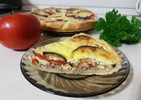 Пирог с фаршем и сыром