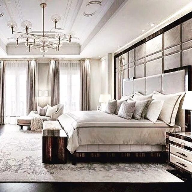 Concrete wall for charming bedroom Master bedroom interior, Contemporary bedroom