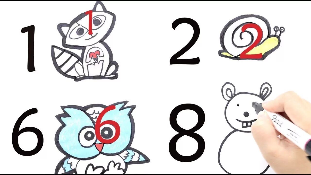 Drawing number. Нарисовать 10. draw numbers. how to draw a numbersfor. drawing with numbers.