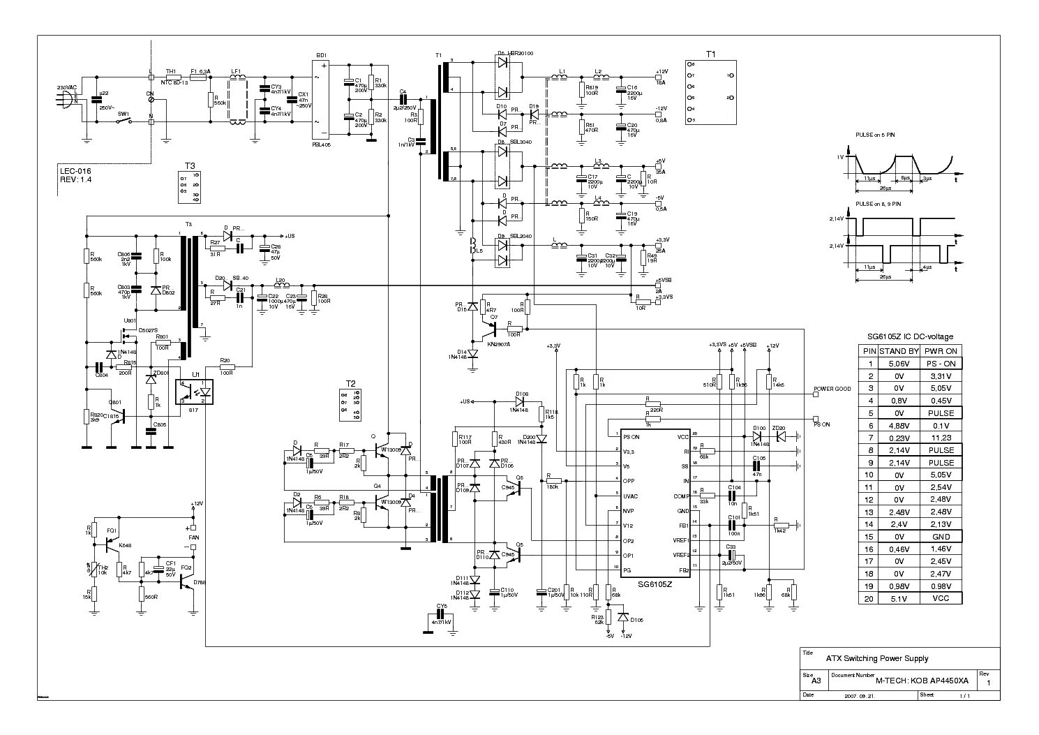 FSP-GROUP FSP122-4F02 FSP140-4F01 3BS0237413GP PSU SCH Service Manual download, 