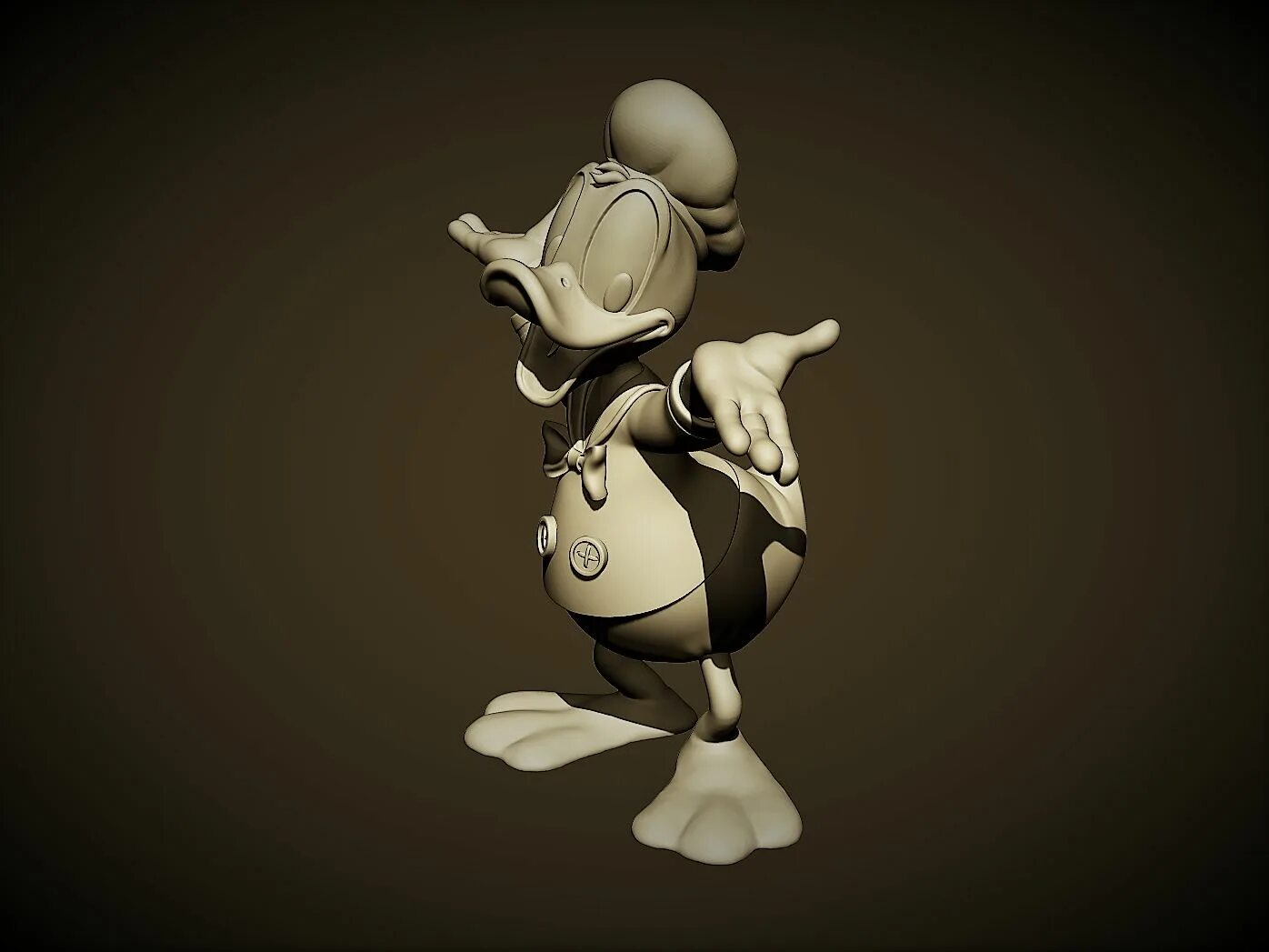 Глупый д. Donald Duck 3d model.