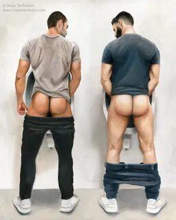 Gay Erotic Art Nate DeRidder Homoerotic Paitning Gay Porn Men Artwork hot m...