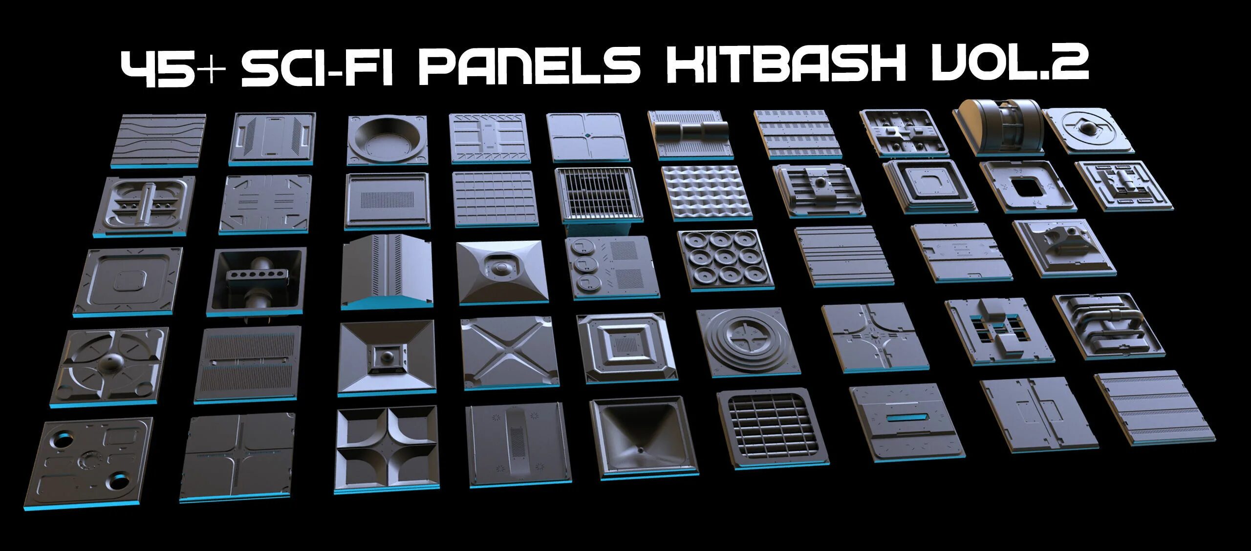Телепрограмма sci fi сегодня. Sci-fi panels kitbash. sci fi панели. панель sci. 3д панели модель.