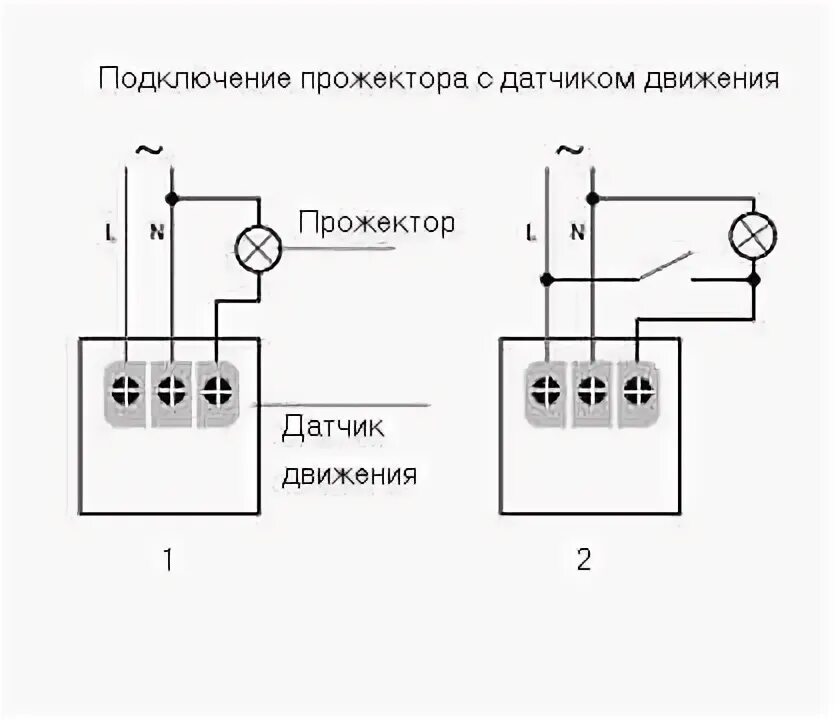 Включение прожектора. Схема подключения диодного прожектора с датчиком движения. Схема соединения прожектор светодиодный с датчиком движения. Датчик движения схема подключения 12 вольт. Схема подключения светодиодных прожекторов 220в.