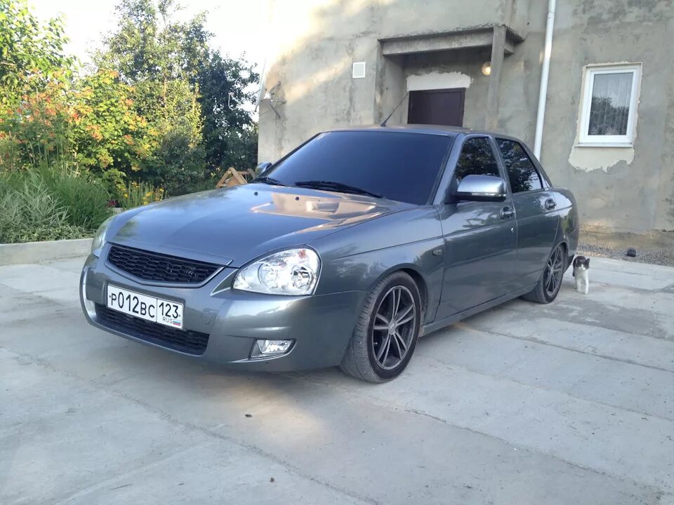 Легкое занижение. Дубль два. - Lada Приора седан, 1,6 л, 2012 года своими руками