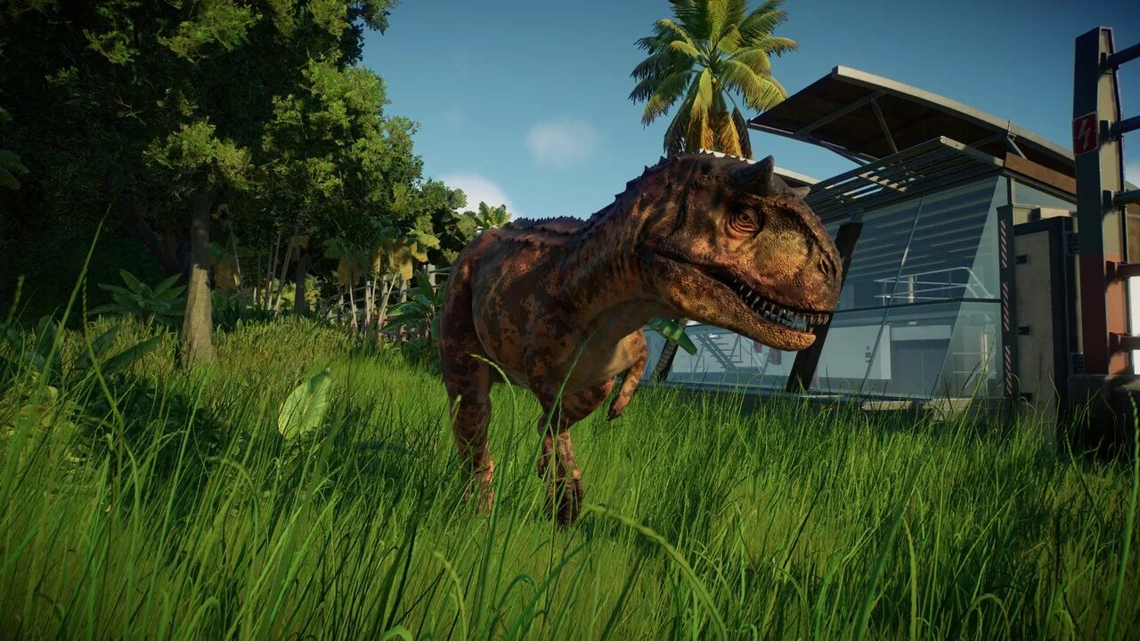 Jurassic world 2 игра. Карнотавр Jurassic World Evolution 2. Jurassic World Evolution Карнотавр. Jurassic World Evolution 2 Carnotaurus. Игра мир Юрского периода Эволюция 2.