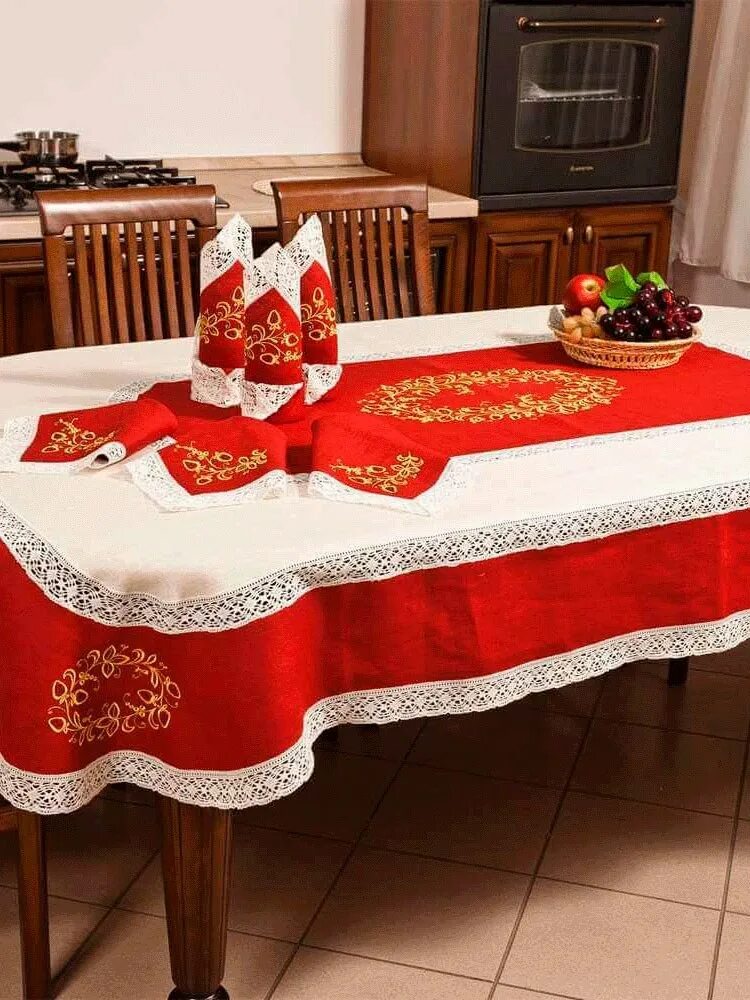 Расстел т скатерть. Скатерть хохлома. салфетки &quot;хохлома&quot;.
