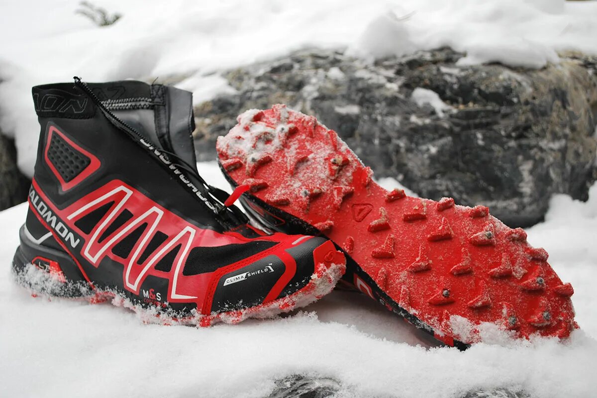 Лучшая зимняя подошва. Salomon Snowcross. Salomon Snowcross CS. Salomon Snowcross 1. Кроссовки Salomon Snow Cross 1.