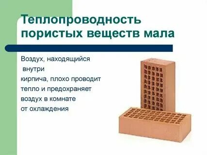 Воздух теплопроводность плохая или хорошая