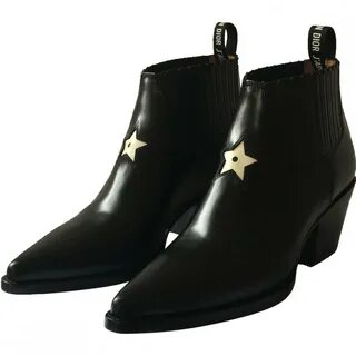 World Christian Dior Knee-High Cowboy Boots Rare Christian Dior Cowboy Boot...