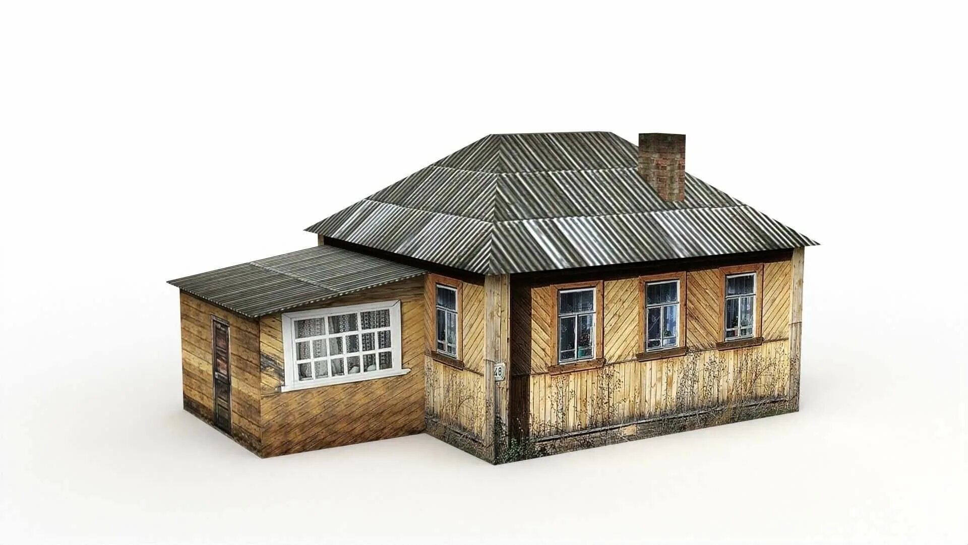3д модель деревни. 3d модель деревни. village house 3d model. village 3d model. russian house 3d.